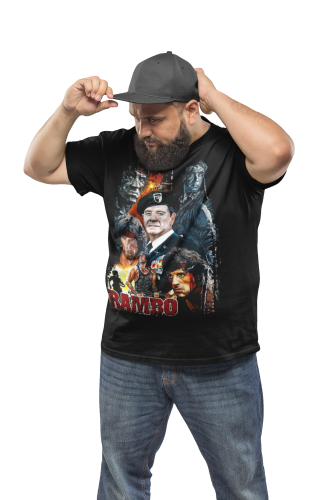 MĘSKA KOSZULKA FILMOWA JOHN RAMBO LEGENDARNY FILM 5