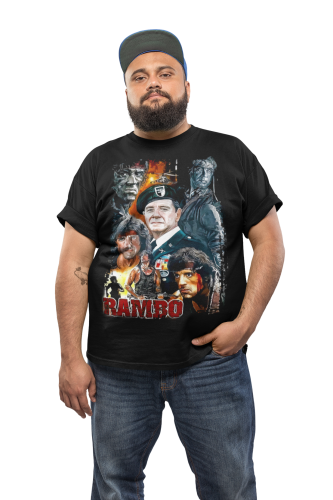 MĘSKA KOSZULKA FILMOWA JOHN RAMBO LEGENDARNY FILM 6