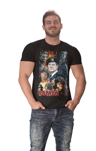 MĘSKA KOSZULKA FILMOWA JOHN RAMBO LEGENDARNY FILM 7