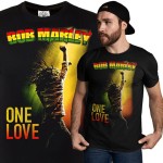 MĘSKA KOSZULKA Z NADRUKIEM FILMOWYM BOB MARLEY ONE LOVE