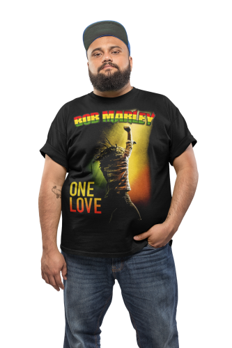 MĘSKA KOSZULKA Z NADRUKIEM FILMOWYM BOB MARLEY ONE LOVE 6