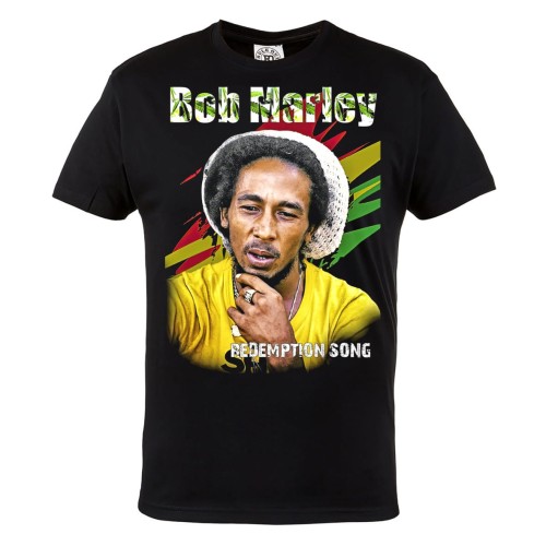 MĘSKA KOSZULKA Z NADRUKIEM FILMOWYM BOB MARLEY ONE LOVE REDEMPTION SONG 2