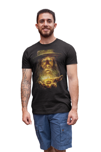 MĘSKA KOSZULKA DLA FANA KULTOWA SERIA FILM WŁADCA PIERŚCIENI GANDALF 4