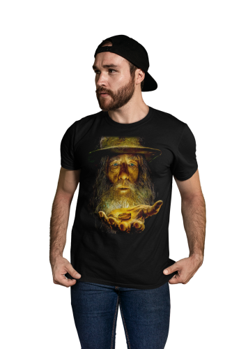 MĘSKA KOSZULKA DLA FANA KULTOWA SERIA FILM WŁADCA PIERŚCIENI GANDALF 3