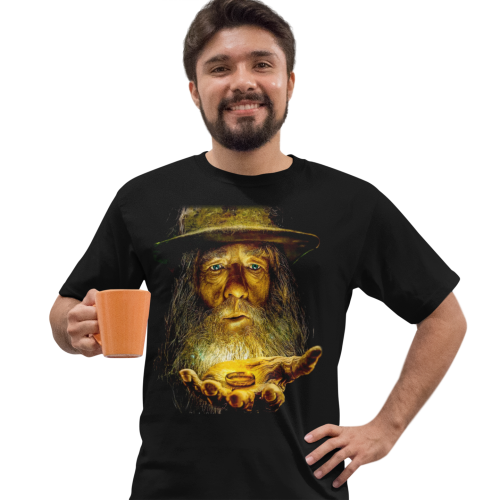 MĘSKA KOSZULKA DLA FANA KULTOWA SERIA FILM WŁADCA PIERŚCIENI GANDALF 9