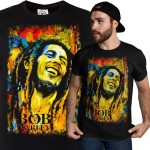MĘSKA KOSZULKA Z NADRUKIEM FILMOWYM BOB MARLEY ONE LOVE