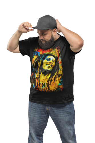 MĘSKA KOSZULKA Z NADRUKIEM FILMOWYM BOB MARLEY ONE LOVE 5