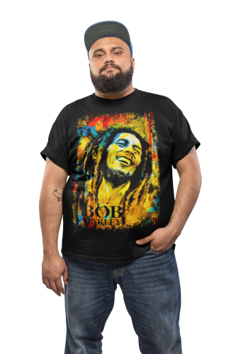 MĘSKA KOSZULKA Z NADRUKIEM FILMOWYM BOB MARLEY ONE LOVE 6