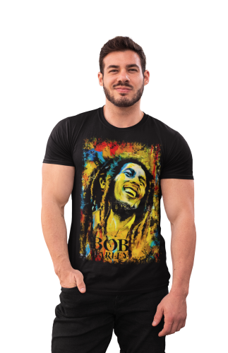 MĘSKA KOSZULKA Z NADRUKIEM FILMOWYM BOB MARLEY ONE LOVE 8