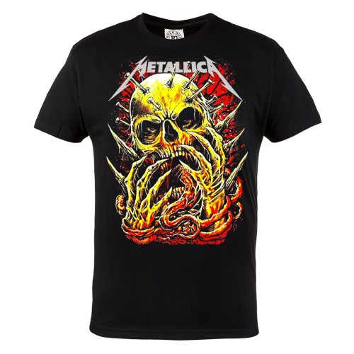 MĘSKA KOSZULKA MUZYCZNA METALLICA NA KONCERT SKULL 2