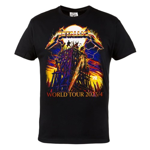 MĘSKA KOSZULKA MUZYCZNA METALLICA NA KONCERT WORLD TOUR 2023/24 2