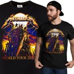 MĘSKA KOSZULKA MUZYCZNA METALLICA NA KONCERT WORLD TOUR 2023/24