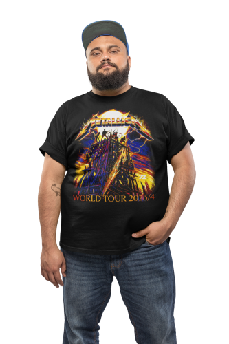 MĘSKA KOSZULKA MUZYCZNA METALLICA NA KONCERT WORLD TOUR 2023/24 6