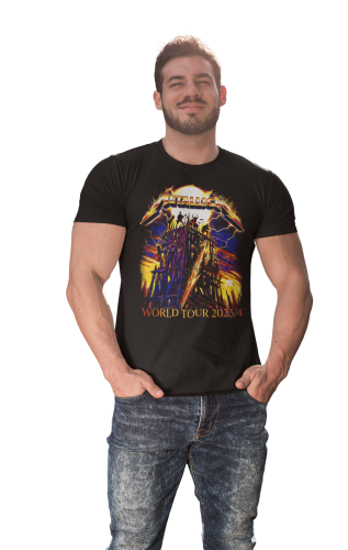 MĘSKA KOSZULKA MUZYCZNA METALLICA NA KONCERT WORLD TOUR 2023/24 7