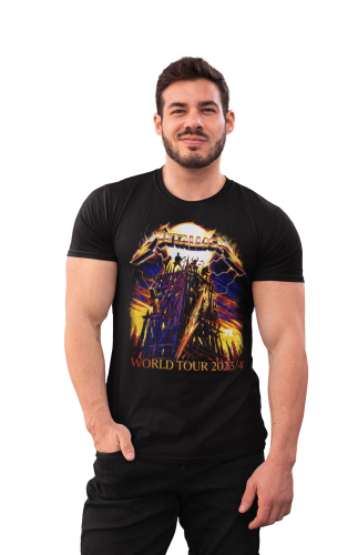 MĘSKA KOSZULKA MUZYCZNA METALLICA NA KONCERT WORLD TOUR 2023/24 8