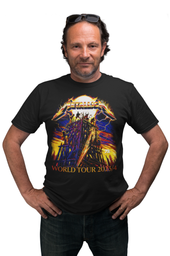 MĘSKA KOSZULKA MUZYCZNA METALLICA NA KONCERT WORLD TOUR 2023/24 9
