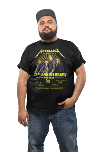 MĘSKA KOSZULKA MUZYCZNA METALLICA NA KONCERT 43 ROCZNICA ISTNIENIA ZESPOŁU 1981-2024 6