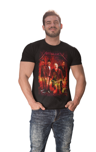 MĘSKA KOSZULKA MUZYCZNA METALLICA NA KONCERT CZŁONKOWIE ZESPOŁU 7