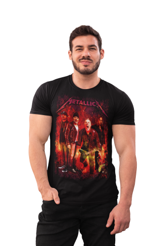 MĘSKA KOSZULKA MUZYCZNA METALLICA NA KONCERT CZŁONKOWIE ZESPOŁU 8