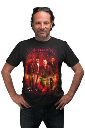 MĘSKA KOSZULKA MUZYCZNA METALLICA NA KONCERT CZŁONKOWIE ZESPOŁU 9