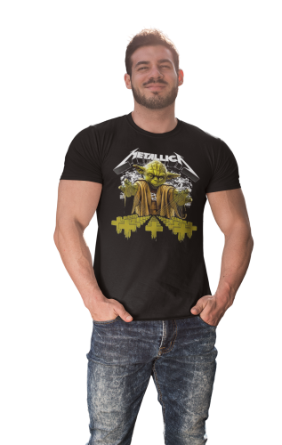 MĘSKA KOSZULKA MUZYCZNA METALLICA X YODA NA KONCERT 7