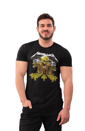 MĘSKA KOSZULKA MUZYCZNA METALLICA X YODA NA KONCERT 8