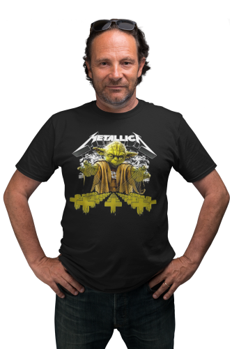 MĘSKA KOSZULKA MUZYCZNA METALLICA X YODA NA KONCERT 9