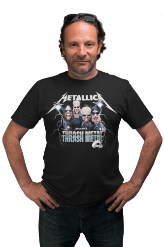 MĘSKA KOSZULKA MUZYCZNA METALLICA NA KONCERT KARYKATURY TRASH METAL 9