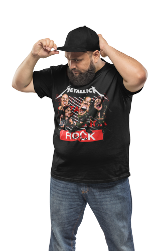 MĘSKA KOSZULKA MUZYCZNA METALLICA NA KONCERT KARYKATURY 5