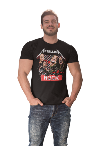MĘSKA KOSZULKA MUZYCZNA METALLICA NA KONCERT KARYKATURY 7