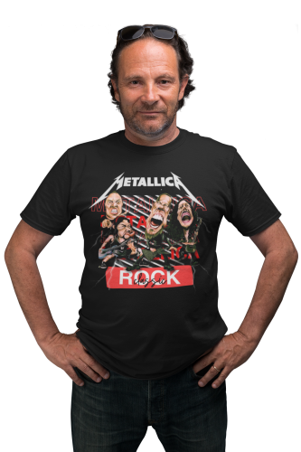 MĘSKA KOSZULKA MUZYCZNA METALLICA NA KONCERT KARYKATURY 9
