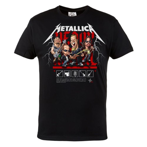 MĘSKA KOSZULKA MUZYCZNA METALLICA NA KONCERT KARYKATURY TRASH METAL 2