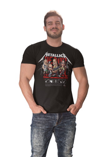MĘSKA KOSZULKA MUZYCZNA METALLICA NA KONCERT KARYKATURY TRASH METAL 7