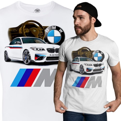 MĘSKA KOSZULKA MOTORYZACYJNA BMW MPOWER