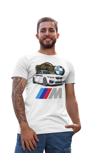 MĘSKA KOSZULKA MOTORYZACYJNA BMW MPOWER 3
