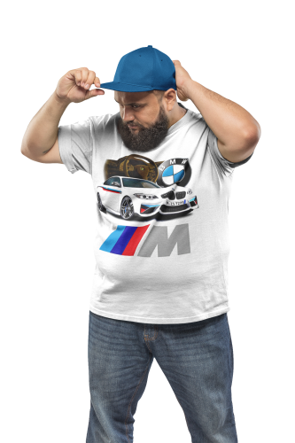 MĘSKA KOSZULKA MOTORYZACYJNA BMW MPOWER 4