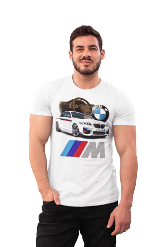MĘSKA KOSZULKA MOTORYZACYJNA BMW MPOWER 8