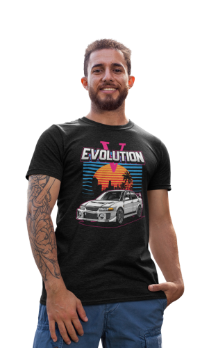 MĘSKA KOSZULKA MOTORYZACYJNA MITSUBISHI LANCER EVOLUTION 4