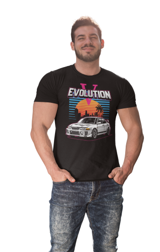 MĘSKA KOSZULKA MOTORYZACYJNA MITSUBISHI LANCER EVOLUTION 7