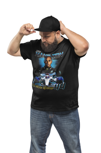 MĘSKA KOSZULKA MOTORYZACYJNA MERCEDES LEWIS HAMILTON WYŚCIGI F1 5