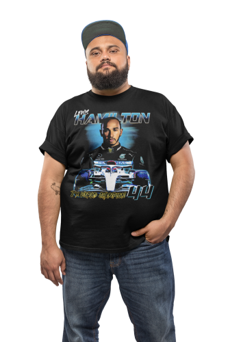 MĘSKA KOSZULKA MOTORYZACYJNA MERCEDES LEWIS HAMILTON WYŚCIGI F1 6