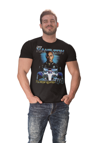 MĘSKA KOSZULKA MOTORYZACYJNA MERCEDES LEWIS HAMILTON WYŚCIGI F1 7