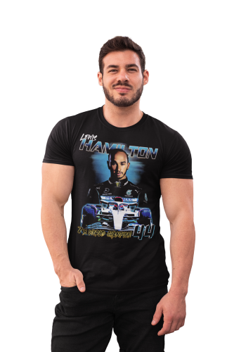 MĘSKA KOSZULKA MOTORYZACYJNA MERCEDES LEWIS HAMILTON WYŚCIGI F1 8