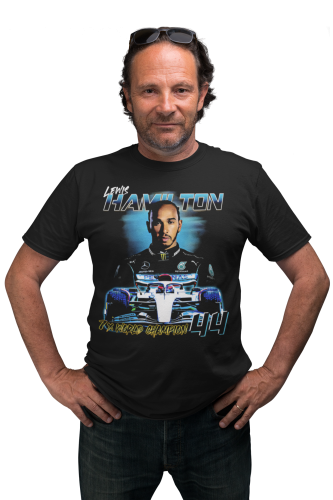 MĘSKA KOSZULKA MOTORYZACYJNA MERCEDES LEWIS HAMILTON WYŚCIGI F1 9