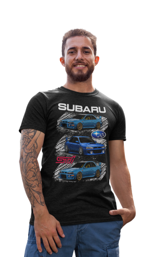 MĘSKA KOSZULKA MOTORYZACYJNA SUBARU STI 4