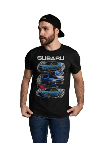 MĘSKA KOSZULKA MOTORYZACYJNA SUBARU STI 3