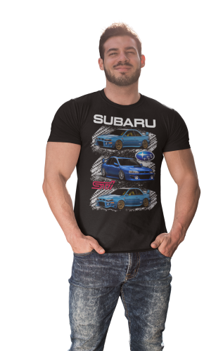 MĘSKA KOSZULKA MOTORYZACYJNA SUBARU STI 7