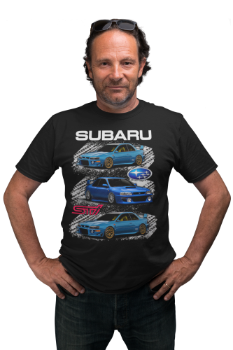 MĘSKA KOSZULKA MOTORYZACYJNA SUBARU STI 9