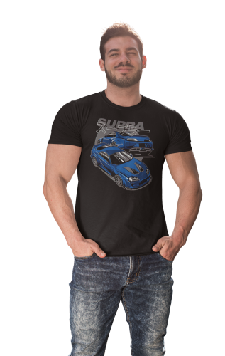 MĘSKA KOSZULKA MOTORYZACYJNA NIEBIESKA TOYOTA SUPRA 7