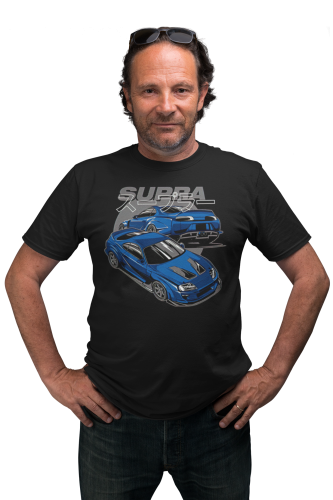 MĘSKA KOSZULKA MOTORYZACYJNA NIEBIESKA TOYOTA SUPRA 9